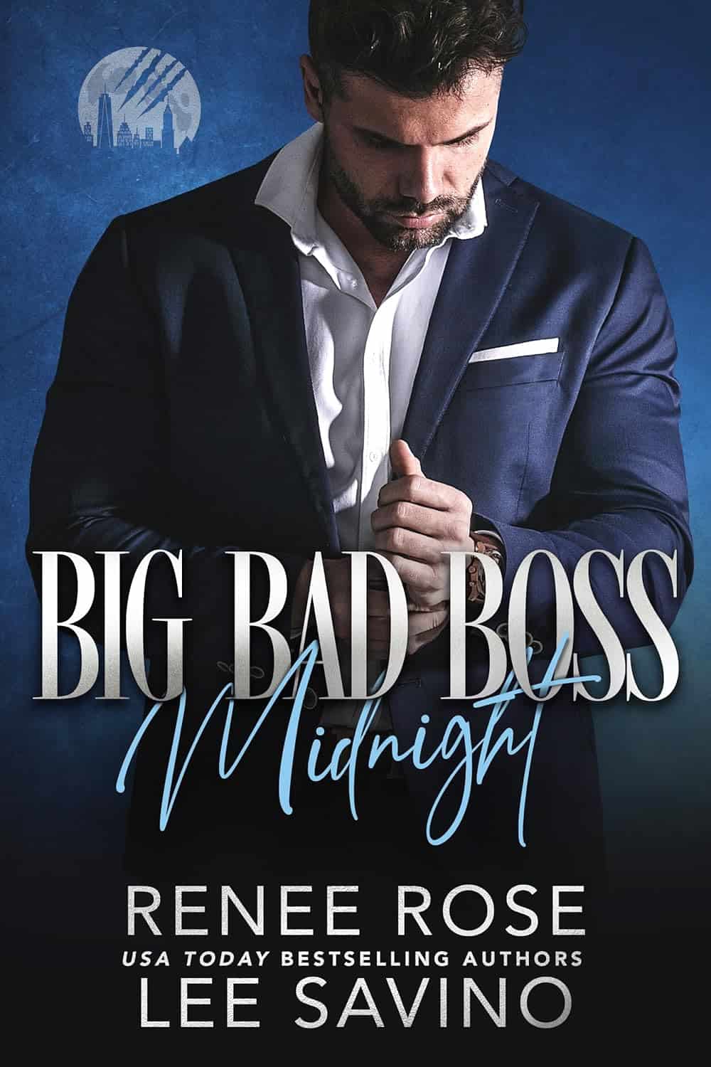 Cover of Big Bad Boss Midnight by Renee Rose and Lee Savino.