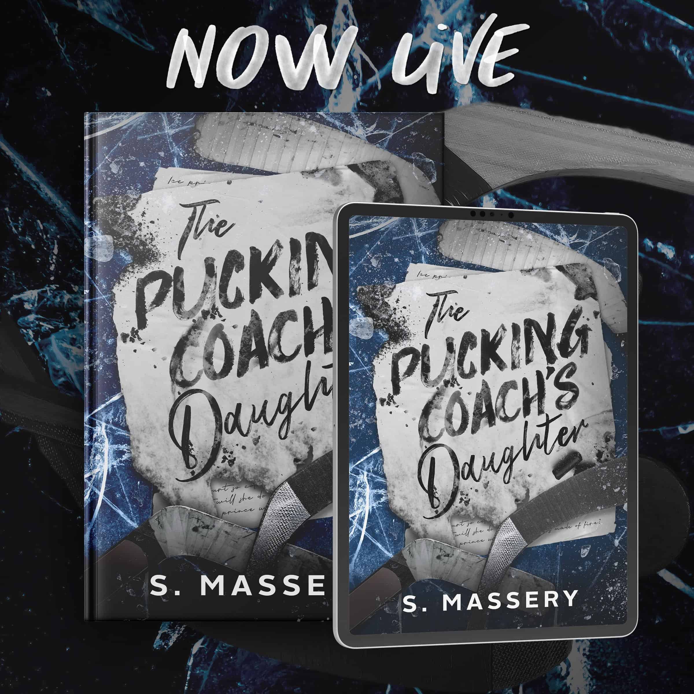 The Pucking Coach's Daughter by S. Massery book cover.