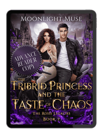 Book cover for The Tribrid Princess and the Taste of Chaos by Moonlight Muse.