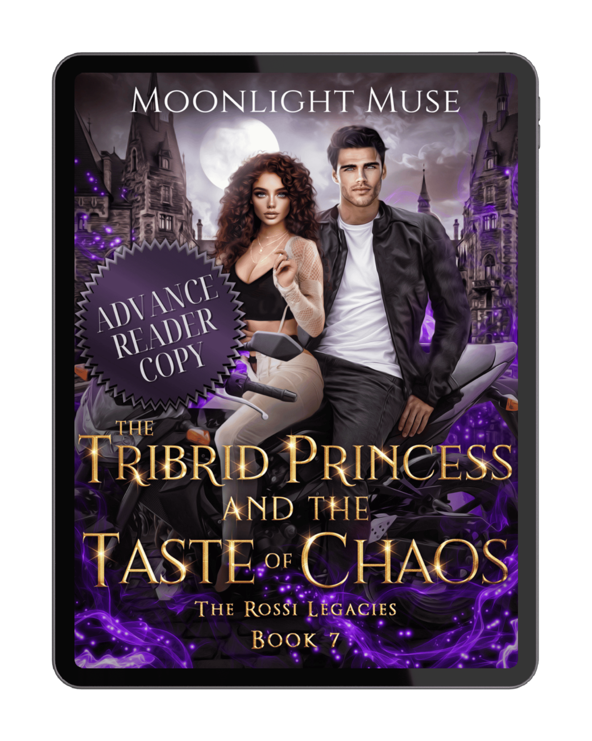 Book cover for The Tribrid Princess and the Taste of Chaos by Moonlight Muse.